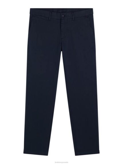 Chaze Flannel Twill Pants Navy Men J.Lindeberg Clothing 66XF2200