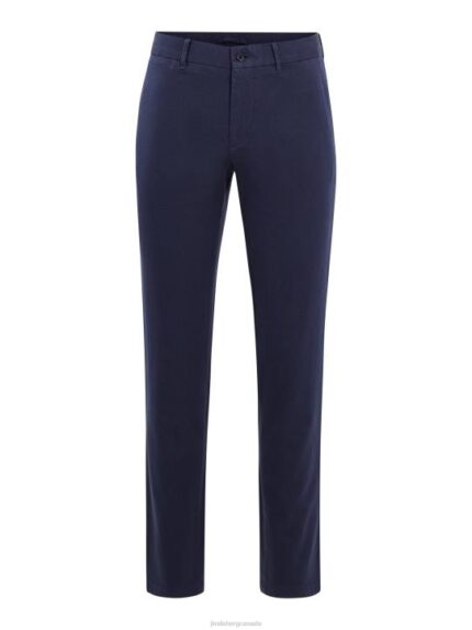 Chaze Flannel Twill Pants Navy Men J.Lindeberg Clothing 66XF2254