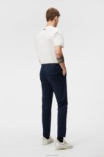 Chaze Super Satin Pants Navy Men J.Lindeberg Clothing 66XF1140