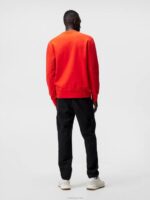 Chip Crew Neck Sweatshirt Fiery Red Men J.Lindeberg Clothing 66XF1072