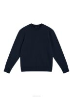 Chip Crew Neck Sweatshirt Navy Men J.Lindeberg Clothing 66XF1070 - Image 5