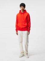 Chip Hoodie Fiery Red Men J.Lindeberg Clothing 66XF1078 - Image 2