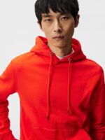 Chip Hoodie Fiery Red Men J.Lindeberg Clothing 66XF1078 - Image 3