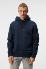 Chip Hoodie Navy Men J.Lindeberg Clothing 66XF1024