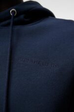 Chip Hoodie Navy Men J.Lindeberg Clothing 66XF1076 - Image 4