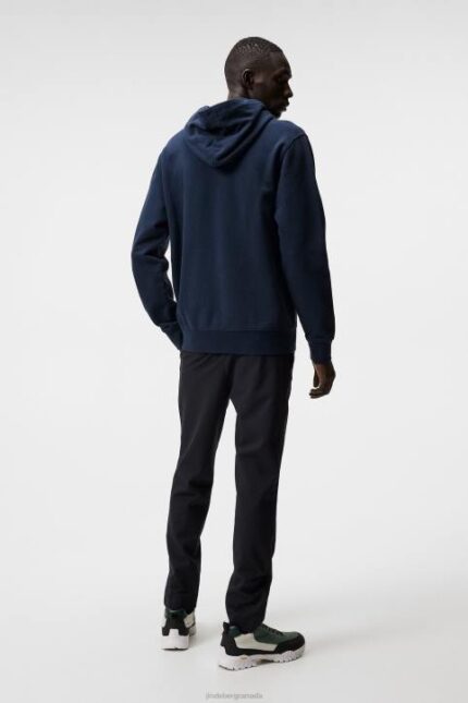 Chip Hoodie Navy Men J.Lindeberg Clothing 66XF1076