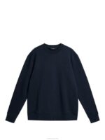 Chip Sweatshirt Navy Men J.Lindeberg Clothing 66XF1022 - Image 6