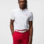 Chris Polo White Men J.Lindeberg Clothing 66XF332