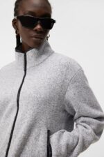 Cirque Jacket Light Grey Melange Women J.Lindeberg Clothing 66XF1783 - Image 3