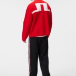 Clarke Knitted Cardigan Fiery Red Men J.Lindeberg Clothing 66XF503