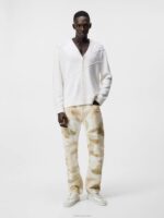 Clarke Knitted Cardigan White Men J.Lindeberg Clothing 66XF581 - Image 2
