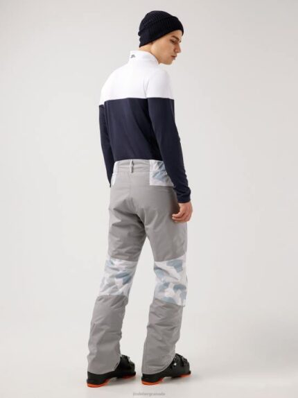 Clarke Ski Pant Grey Camo Men J.Lindeberg Clothing 66XF2238