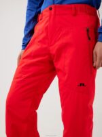 Clarke Ski Pant Racing Red Men J.Lindeberg Clothing 66XF2240 - Image 4