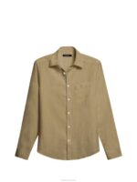 Clean Linen Slim Shirt Aloe Men J.Lindeberg Clothing 66XF1189 - Image 6