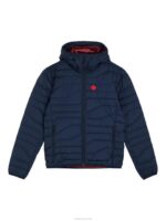 Cliff Light Down Hooded Jacket Navy Men J.Lindeberg Clothing 66XF2433 - Image 4