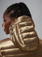 Cliff Light Down Parka Tiger Brown Women J.Lindeberg Clothing 66XF2852 - Image 3