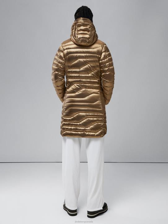 Cliff Light Down Parka Tiger Brown Women J.Lindeberg Clothing 66XF2852 - Image 1