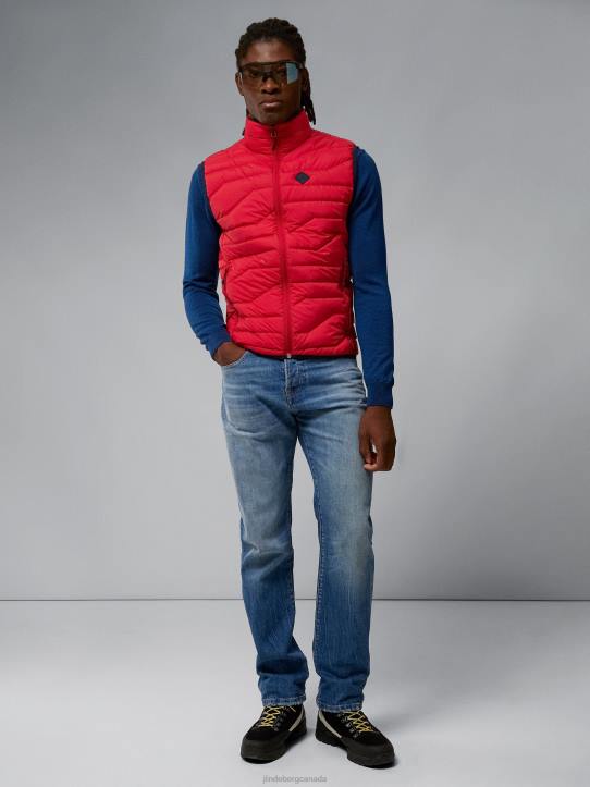 Cliff Light Down Vest Barbados Cherry Men J.Lindeberg Clothing 66XF2431 - Image 2