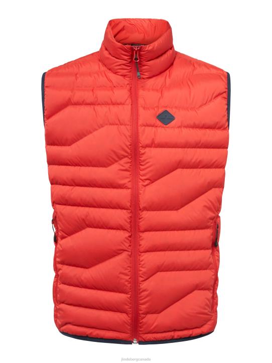 Cliff Light Down Vest Barbados Cherry Men J.Lindeberg Clothing 66XF2431 - Image 4