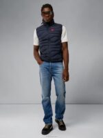 Cliff Light Down Vest Navy Men J.Lindeberg Clothing 66XF2432 - Image 2