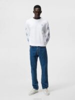 Cody Flat Indigo Regular Jeans Mid Blue Men J.Lindeberg Clothing 66XF1103 - Image 2