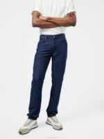 Cody Linen Blend Jeans Mid Blue Men J.Lindeberg Clothing 66XF2586