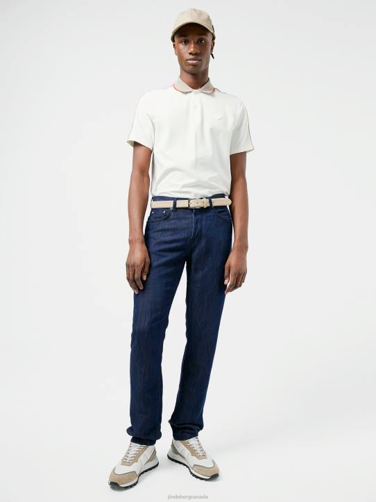Cody Linen Blend Jeans Mid Blue Men J.Lindeberg Clothing 66XF2586 - Image 3