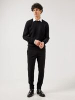 Cole Yak Blend Sweater Black Men J.Lindeberg Clothing 66XF2367 - Image 2