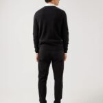 Cole Yak Blend Sweater Black Men J.Lindeberg Clothing 66XF2367