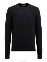 Cole Yak Blend Sweater Black Men J.Lindeberg Clothing 66XF2367 - Image 4