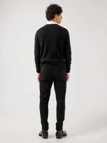 Cole Yak Blend Sweater Black Men J.Lindeberg Clothing 66XF2367