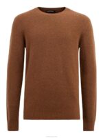 Cole Yak Blend Sweater Penny Brown Men J.Lindeberg Clothing 66XF2366 - Image 4