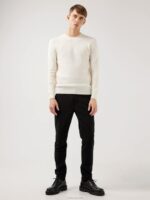 Cole Yak Blend Sweater Whisper White Men J.Lindeberg Clothing 66XF2368 - Image 2