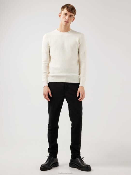 Cole Yak Blend Sweater Whisper White Men J.Lindeberg Clothing 66XF2368 - Image 2