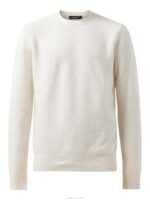 Cole Yak Blend Sweater Whisper White Men J.Lindeberg Clothing 66XF2368 - Image 4