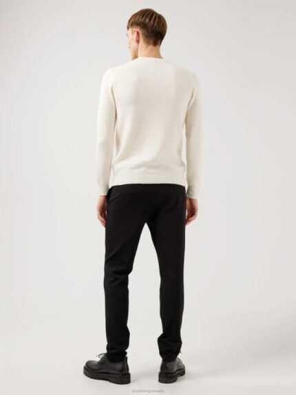 Cole Yak Blend Sweater Whisper White Men J.Lindeberg Clothing 66XF2368