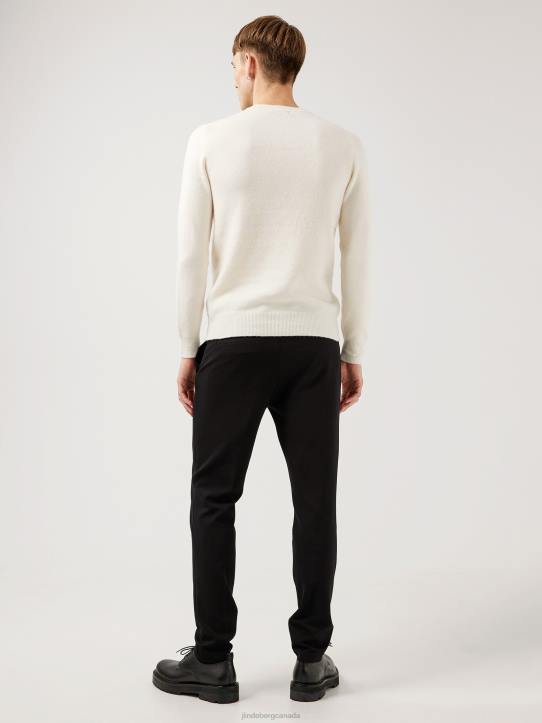 Cole Yak Blend Sweater Whisper White Men J.Lindeberg Clothing 66XF2368 - Image 1