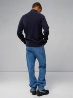 Collin Cashmere Wool Sweater Navy Men J.Lindeberg Clothing 66XF2304 - Image 2