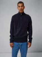 Collin Cashmere Wool Sweater Navy Men J.Lindeberg Clothing 66XF2304