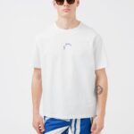 Collin Logo Print T-shirt White Men J.Lindeberg Clothing 66XF2142