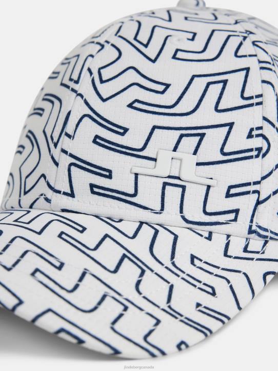 Collin Print Cap White Bridge Swirl Men J.Lindeberg Accessory 66XF880 - Image 2