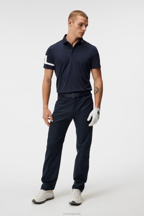 Colorblock Pant Navy Men J.Lindeberg Clothing 66XF382 - Image 2