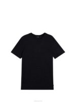 Coma Linen Tee Black Men J.Lindeberg Clothing 66XF976 - Image 5