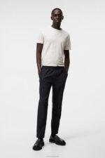 Coma Linen Tee Turtledove Men J.Lindeberg Clothing 66XF977 - Image 2