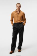 Comfort Tencel Slim Shirt Chipmunk Men J.Lindeberg Clothing 66XF1151 - Image 3