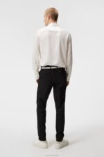 Comfort Tencel Slim Shirt Cloud White Men J.Lindeberg Clothing 66XF1185 - Image 2