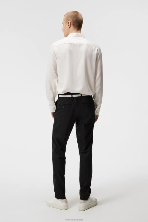 Comfort Tencel Slim Shirt Cloud White Men J.Lindeberg Clothing 66XF1185 - Image 2