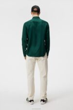 Comfort Tencel Slim Shirt Rain Forest Men J.Lindeberg Clothing 66XF1186 - Image 2