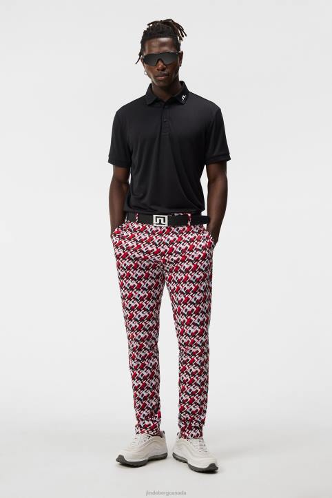 Cornell Polo Black Men J.Lindeberg Clothing 66XF15 - Image 3
