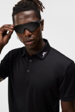 Cornell Polo Black Men J.Lindeberg Clothing 66XF15 - Image 4
